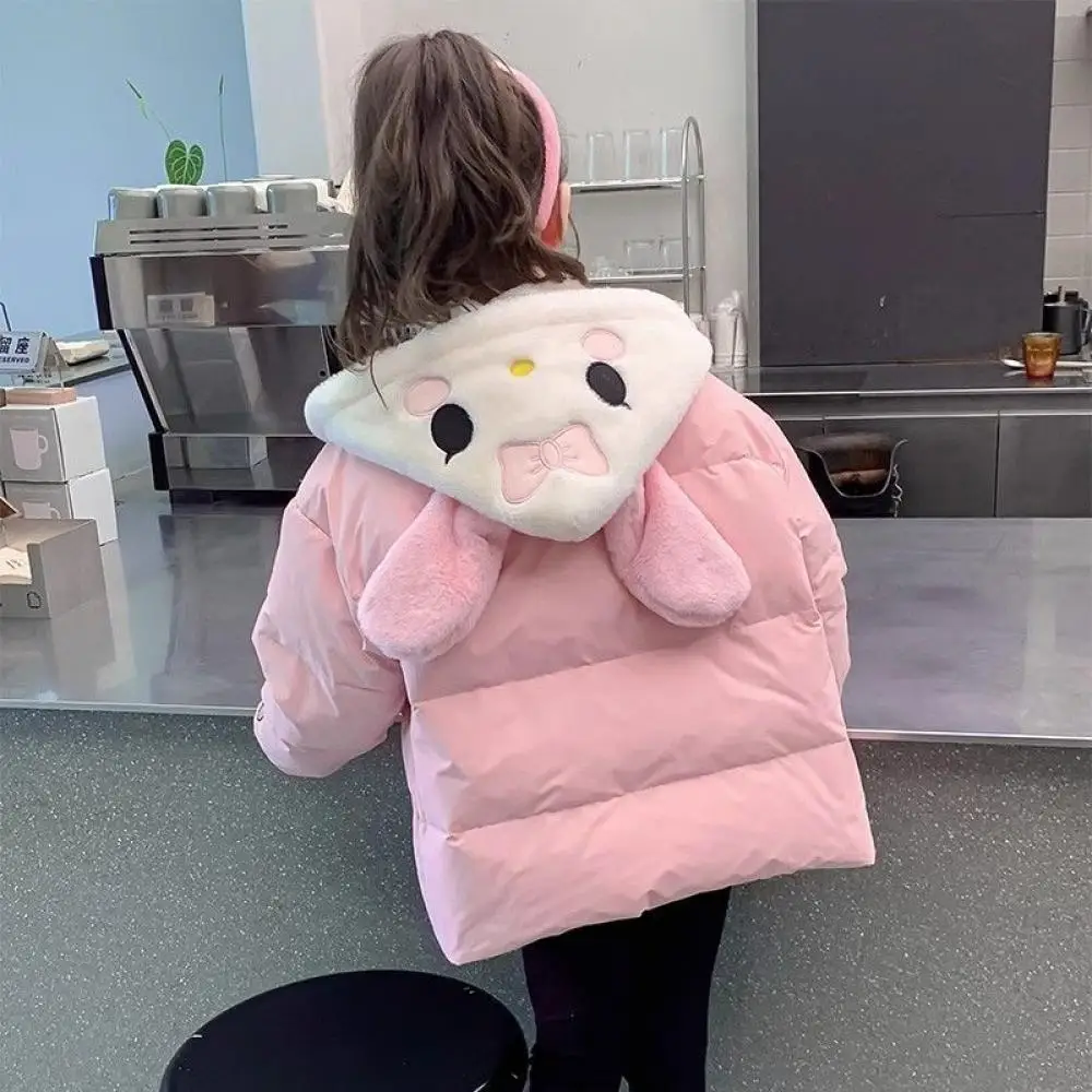 Hot Cotton Clothes Sanrio My Melody Girls Leisure Sports Hooded Jacket Cinnamoroll Hello Kitty Kawaii Child Hoodie Cartoon Gift