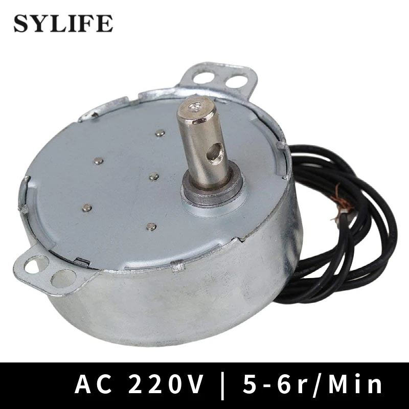 AC 220-240V 50/60Hz 5/6RPM 4W Turntable Synchronous Motor for miniwave Oven R4C5 