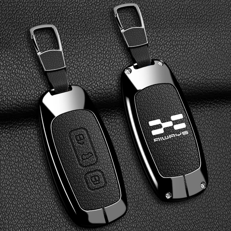 아이웨이즈 U5 PRO U6 SE 액세서리용 아연 합금 가죽 자동차 리모컨 키 케이스 커버 자동차 쉘 폴더 홀더 보호기