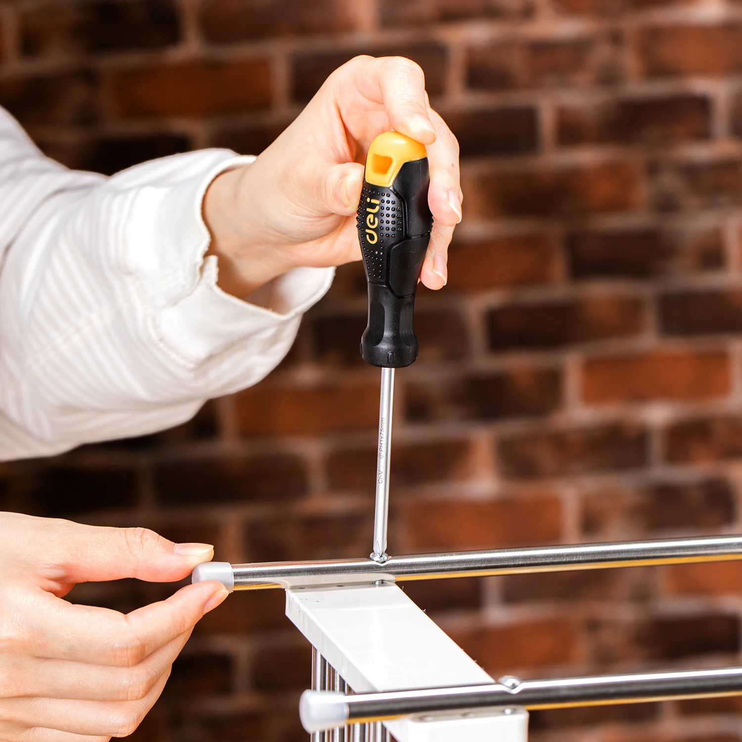 DeliScrewdriverHouseholdPlumScrewdriverFullCrossFlatHead