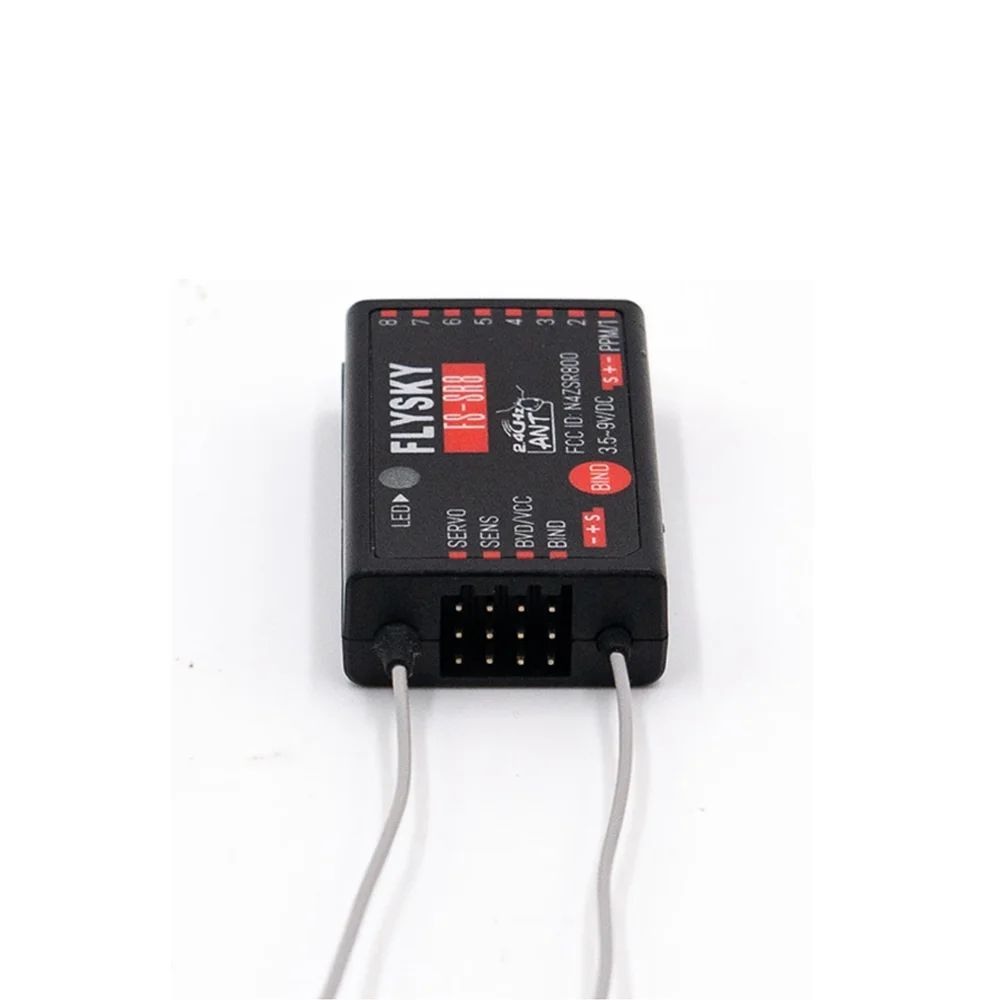 FlySky FS-SR8 2.4GHz ANT Mini Receiver 8-Channel for RC Car Airplane Helicopter Drone FS-ST8 Radio Transmitter 