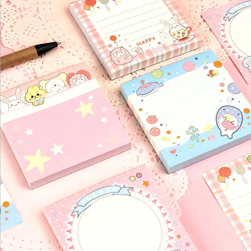 

10 упаковок Мини Kawaii Канцтовары подарок мультяшный блокнот для записей Украшение DIY альбом печать для скрапбукинга Note