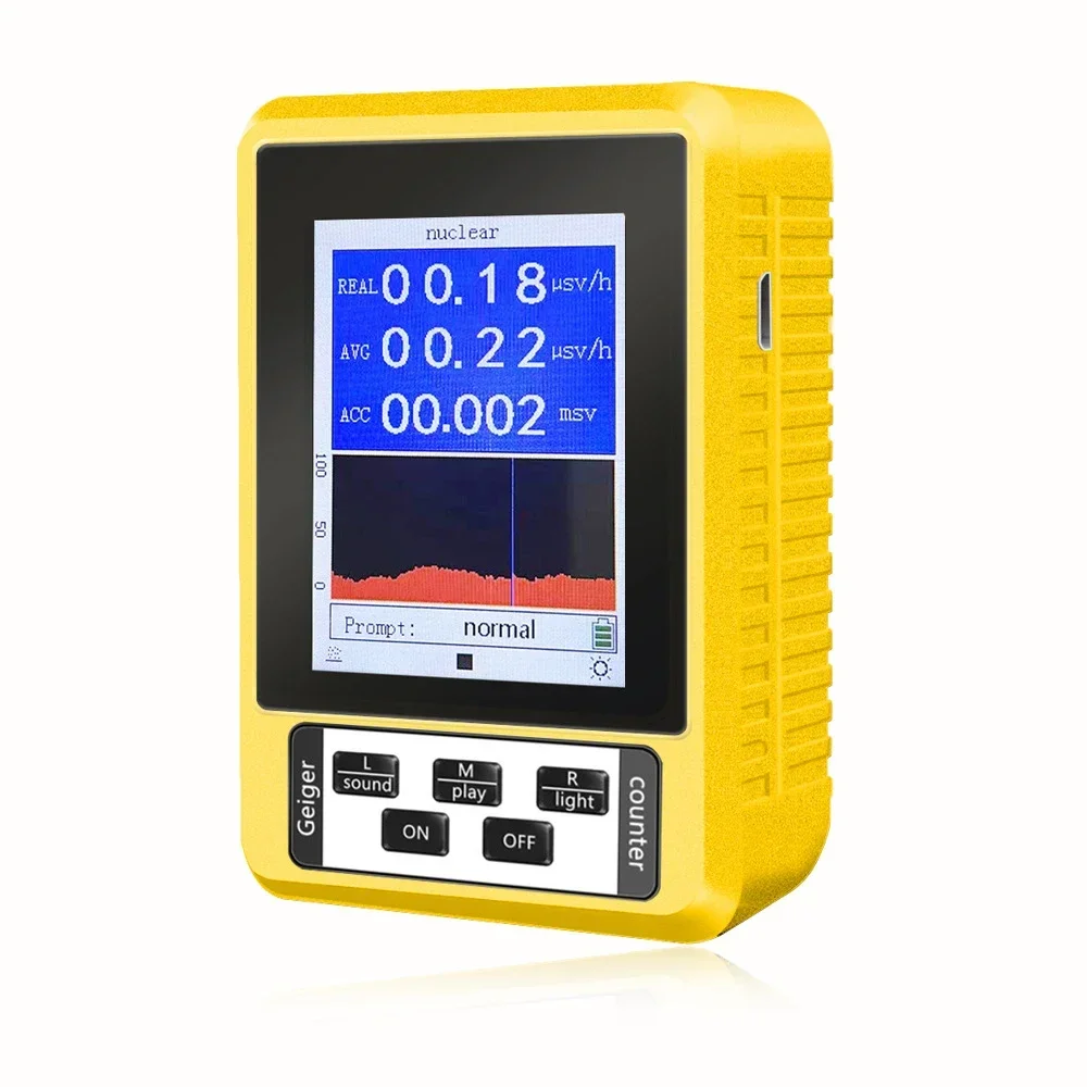 Radiation Detector Geiger Counter XR-3Pro Nucleaire Radiation Detector 2-In-1 Emf Tester Geigerteller Kleur Scherm Persoonlijke Dosimeter Marmer detectoren XR-3