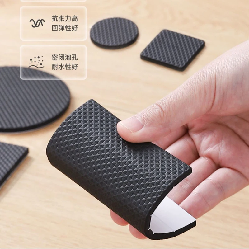 Self-Adhesive Felt Furniture Leg Protectors - Anti-Slip, Anti-Scratch, Noise-Reducing Pads (5mm Thick)