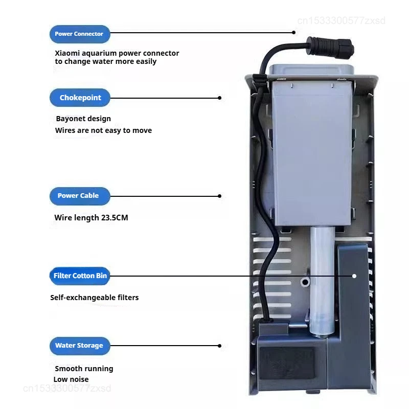 Fish Tank Water Pump for Xiaomi Mijia Smart Fish Tank Replacement Installation One Click Drainage Design HWL-M100 3