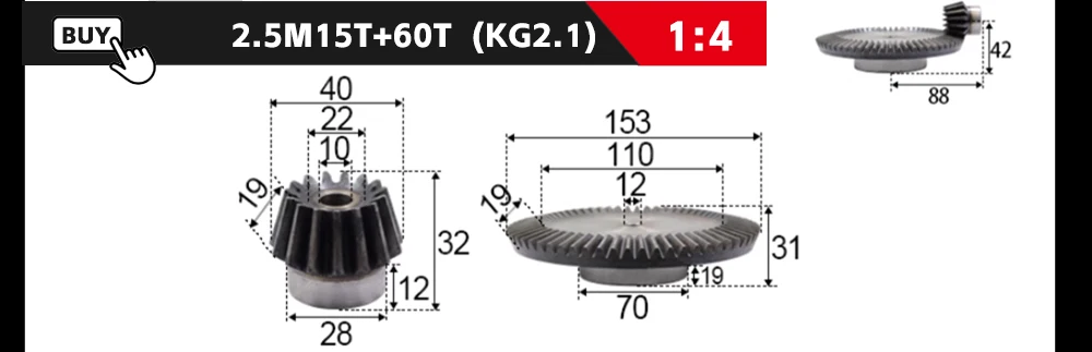Modelo, 12 Dentes, 24 Dentes Buraco, 12mm-14mm,