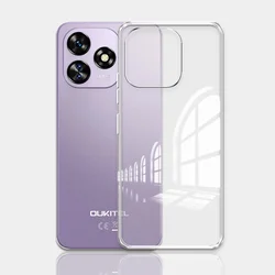 Shockproof Soft Silicone Clear Back Phone Case for Oukitel C50 (Clear)