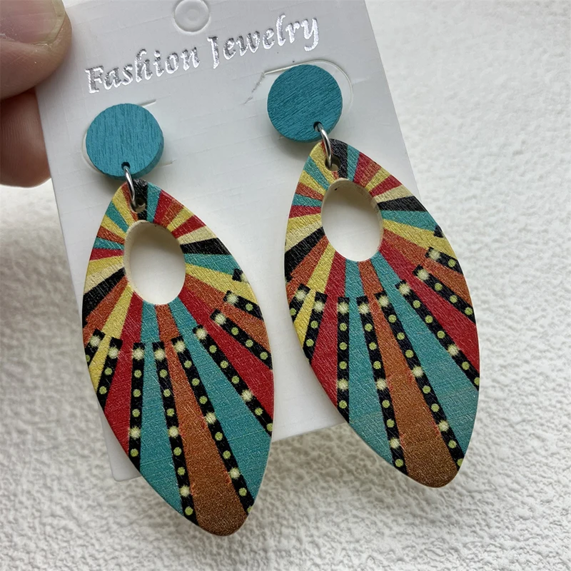 Orecchini Pendenti In Rame Multicolore - Gioielli Di Moda Fai Da Te, Design Skin Close, Per Donne Alla Moda