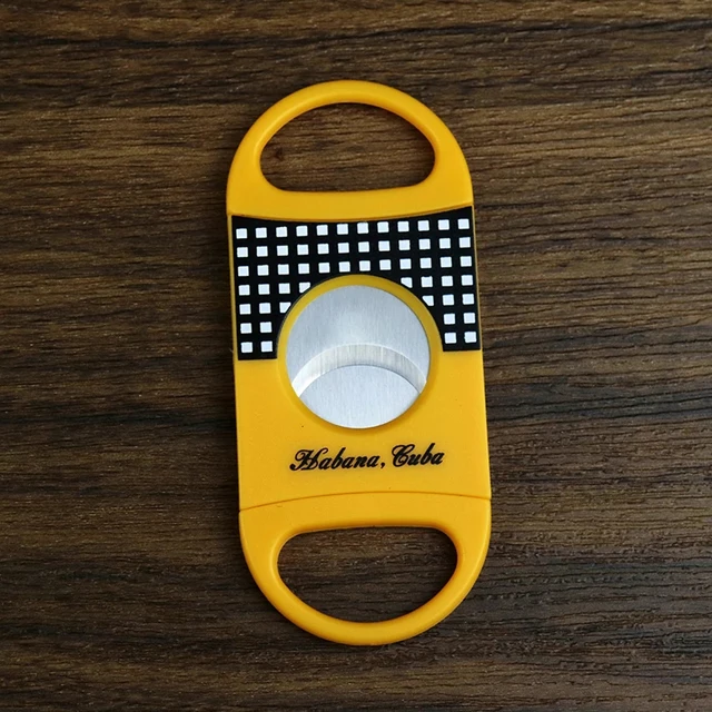 Plastic V Cut Stainless Steel Blade Cigar Cutter Sharp Sigaar Cutting Tool Cigars Guillotine Pocket Cutter Accessories - Image 4