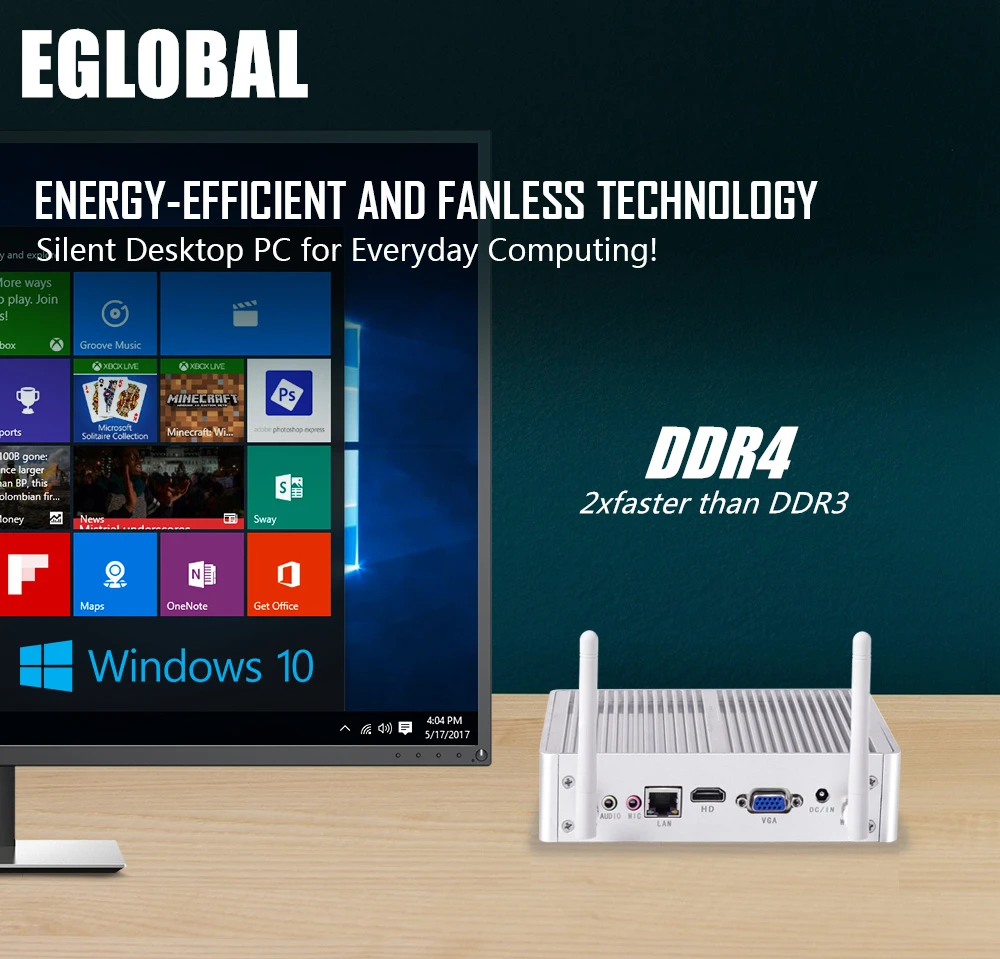 SOYEER ޴ ũ ǻ, VGA HD , ̴ HD ̵ ÷̾,  ھ i5 7200U, 2.5GHz DDR4,  