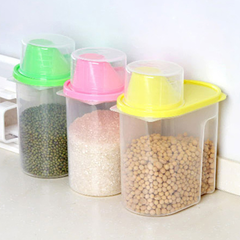 Sealed Can Stylish Organizer Transparent Airtight Durable Transparent Storage Tank Large Capacity Food Container Airtight Can