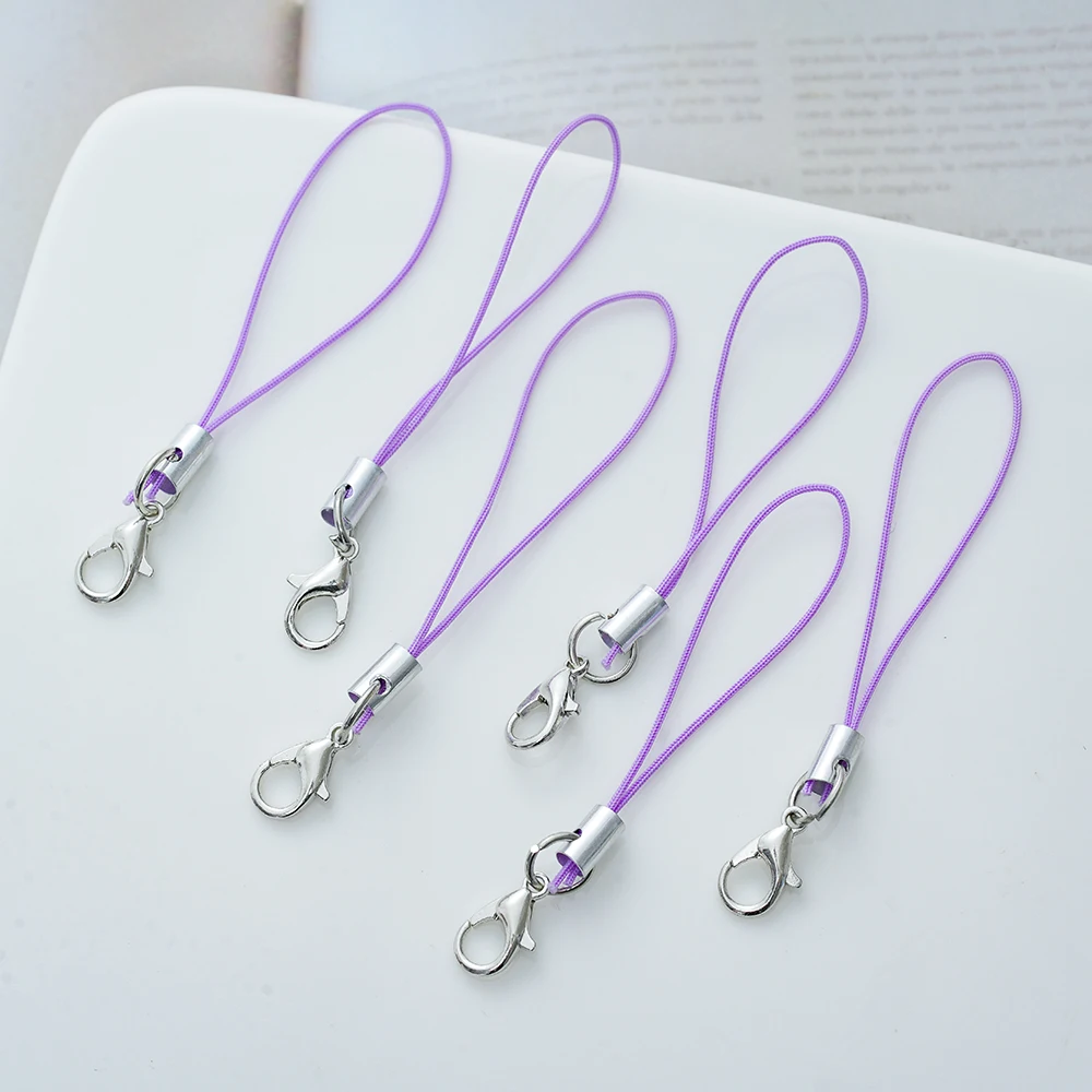 Lanyard Cord Set with Lobster Clasp Keychain Accessories - Pack of 20