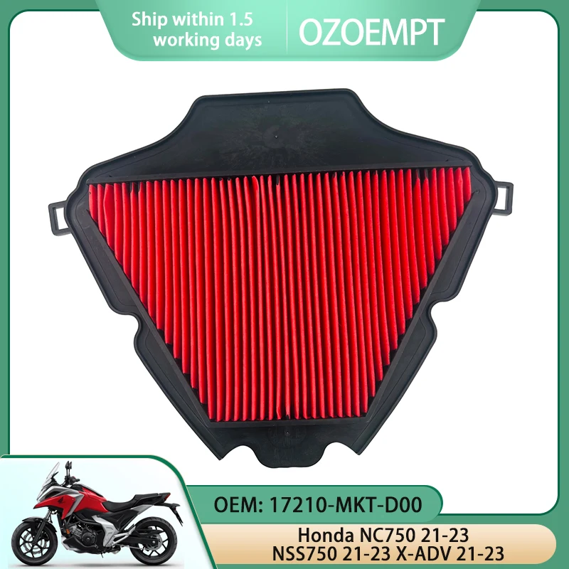 Filtro Aria Moto Ozoempt Applicare A Honda Nc750 21-23 Nss750 21-23 X-Adv 21-23 Oem: Muslimate