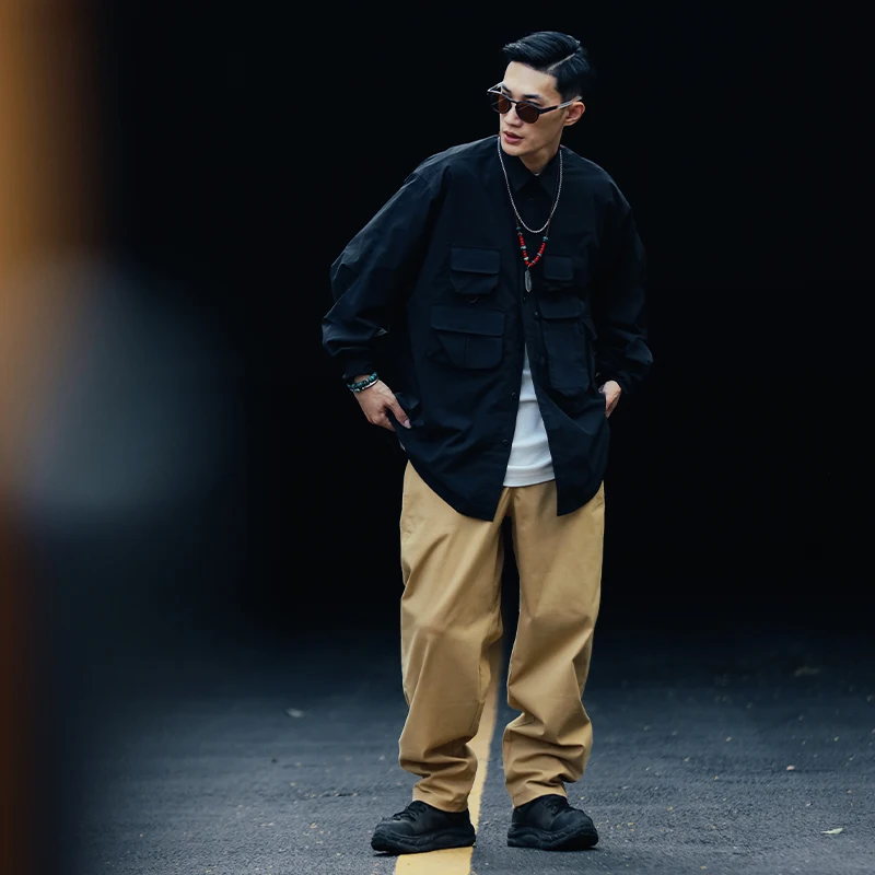 

Брюки-карго мужские мешковатые, повседневные Джоггеры в стиле хип-хоп, модная уличная одежда в стиле Харадзюку, штаны цвета хаки/молочно-белые, 2023