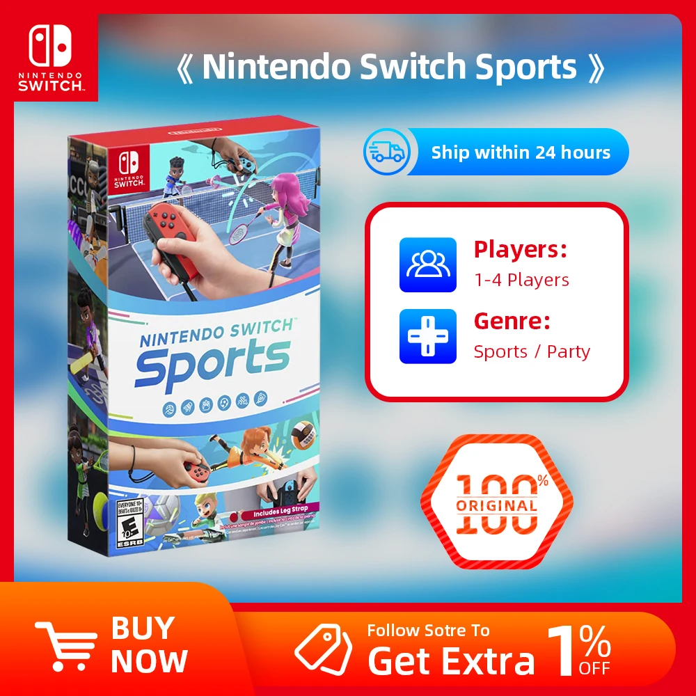 Nintendo Switch Sports Single System 1-4 Players Sports Multiplayer Party  Support Tv Tabletop Mode For Nintendo Switch Game - Gamepads - AliExpress