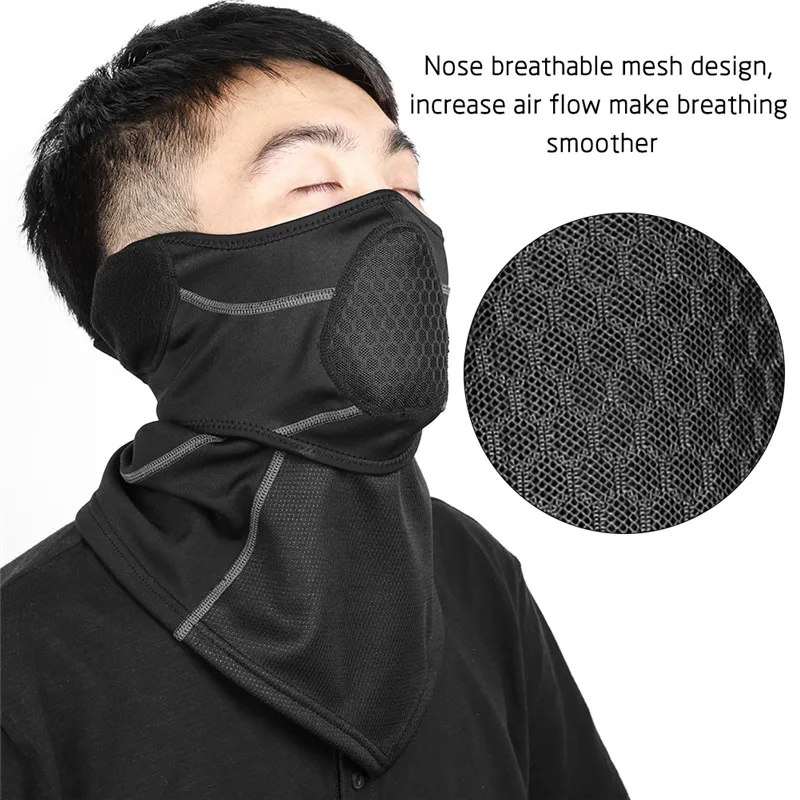 WEST BIKING Winter Balaclava Cycling Full Face Mask Warm Outdoor Sports Motorcycle Ski Fishing Hunting Mask Fleece Scarf Cap