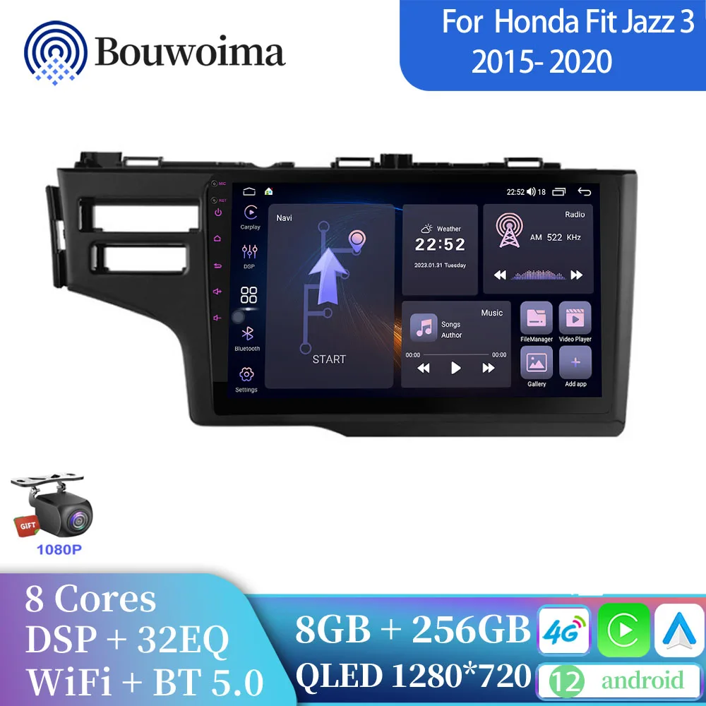 

Android12 For Honda Jazz 3 2015 - 2020 Fit 3 GP GK Car Radio intelligent system pantalla dsp carplay autoradio gps android auto