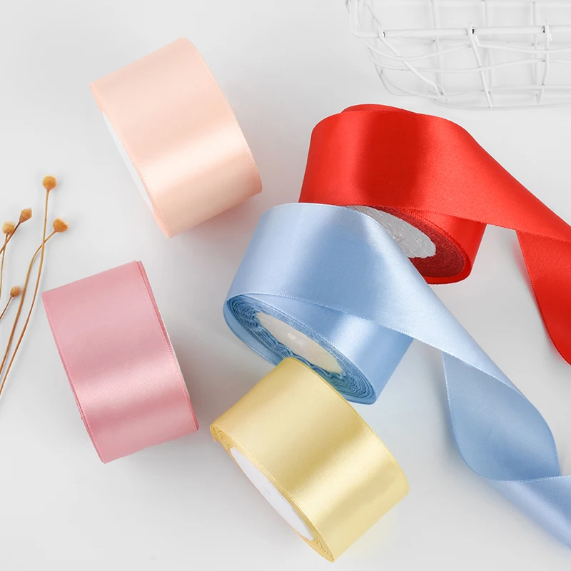 Satin Ribbons 22 Meters/Roll 15-50mm Christmas Halloween Party Gift Wrapping