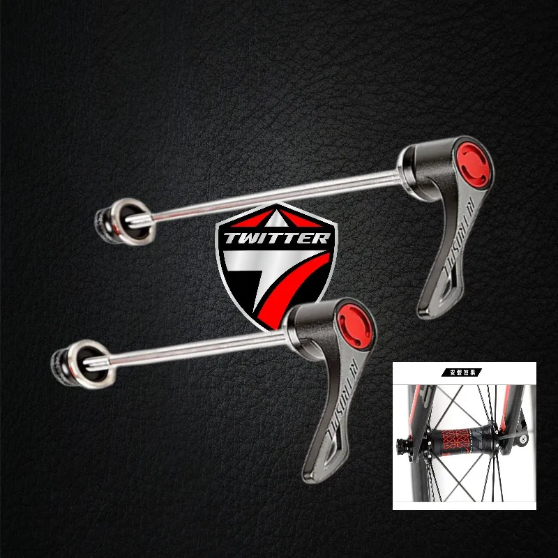 

TWITTER RS high-grade rotary locking hub quick release lever 100*135MM/130MM mountain road bike safety lock quick release shaft