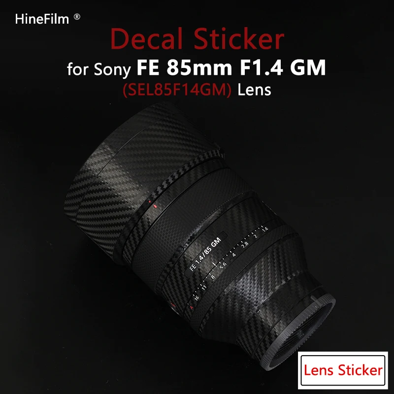 Adesivo Per Lenti Per Sony 85 1.4Gm Decalcomania Pelle Per Sony Fe85Mm F1.4 Gm Protezione Per Lenti Sel85F14Gm Pellicola Antigraffio Avvolgente