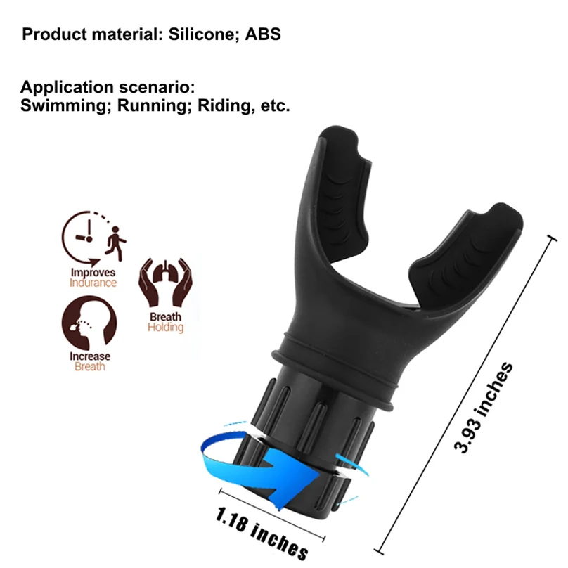 Breathing trainer breathing trainer lung flexer durable fitness exerciser increases lung capacity breath adjustable levels respiratory deep breath
