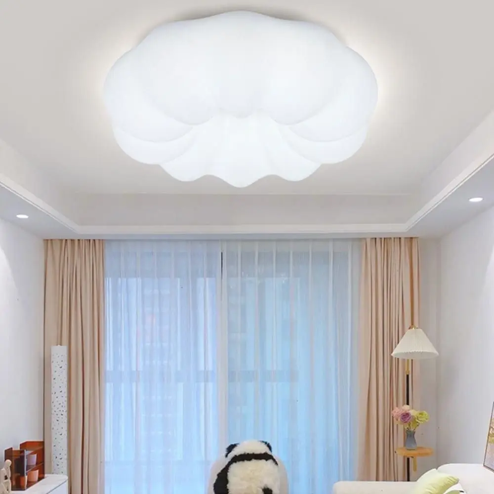 

Потолочная лампа в форме тыквы, лампа полного спектра с защитой глаз, Минималистичная Энергосберегающая лампа, 40 Вт/72 Вт, с рисунком тыквы и облаков