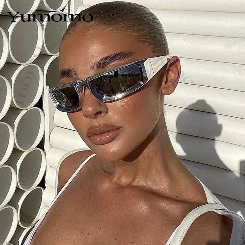 Gafas de sol deportivas Steampunk para hombre y mujer, lentes de sol Unisex con espejo Y2k, estilo Punk, UV400| - AliExpress