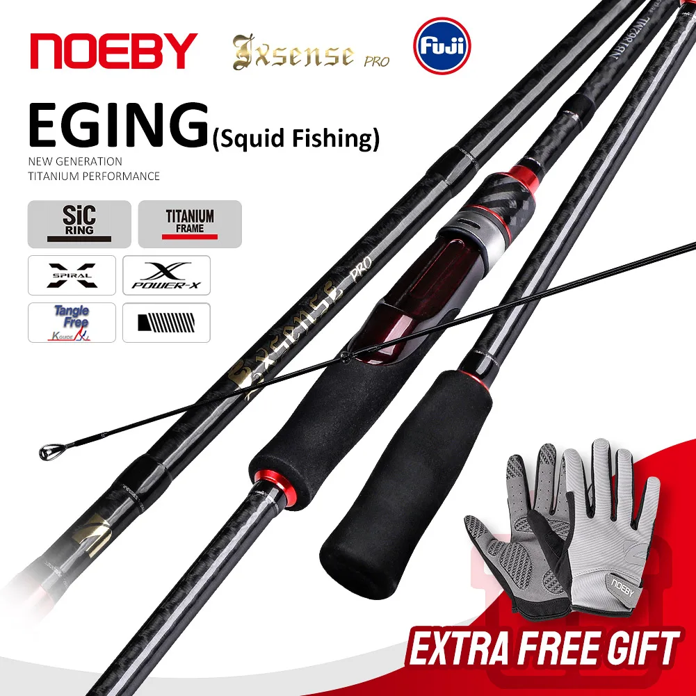Noeby Exsense Pro Spinning Fishing Rod Ultra Light 2.59m 2.75m Ml Power  Carbon Fuji Titanium Sic For Eging Squid Sea Fishing Rod - Fishing Rods - 