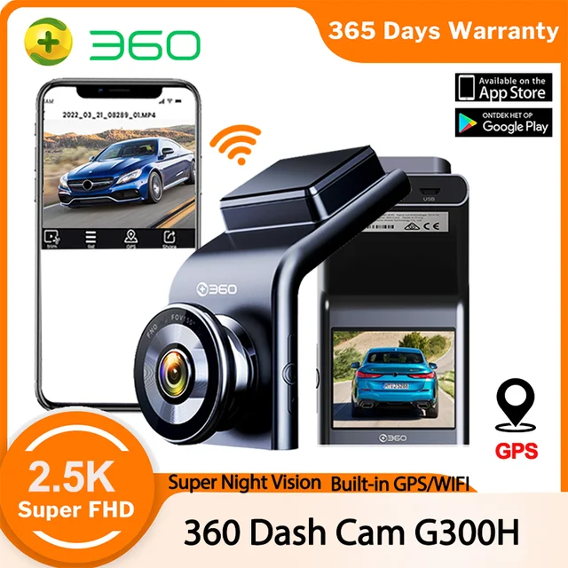 360 Traço Cam para Carros 2.5K camera veicular Controle WiFi GPS Embutido 2  Polegada Gravador de Vídeo Dvr Carro G300H Câmera para Veículo  Estacionamento Monitor acessório para carro - AliExpress