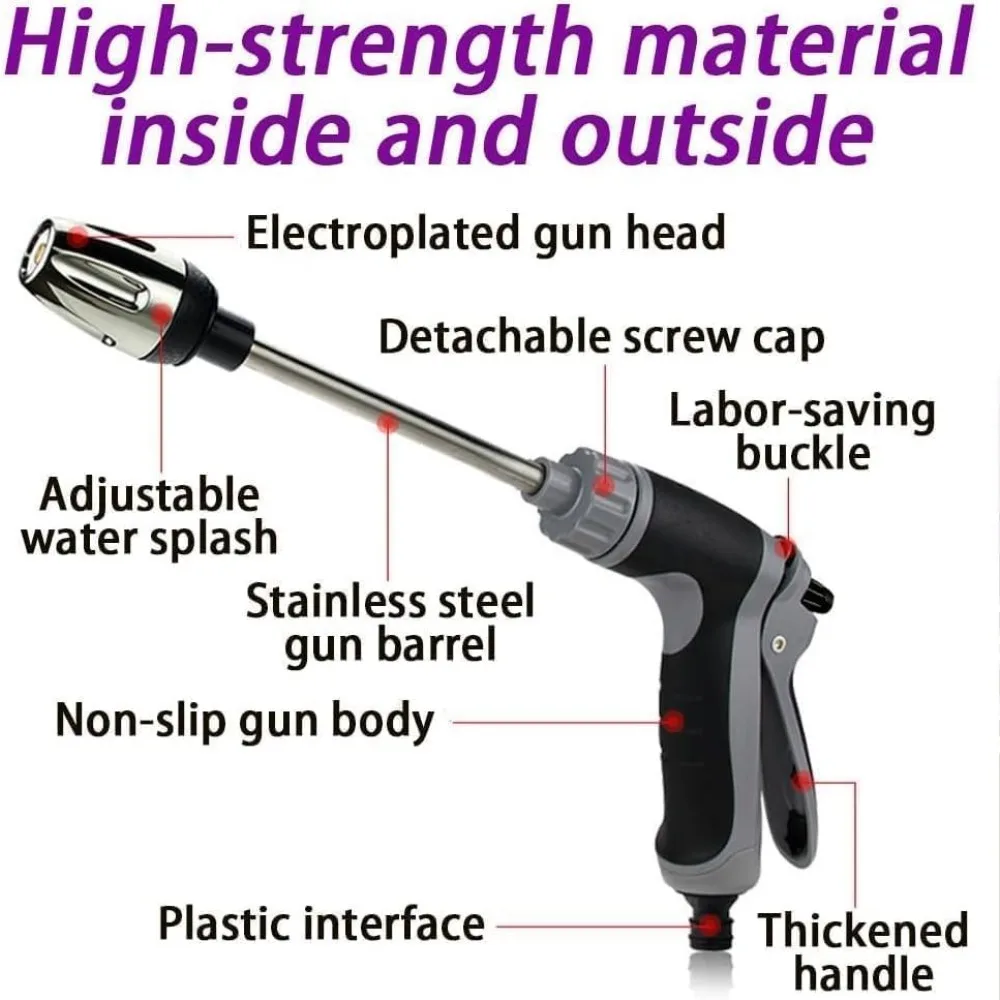 고압 세차용 물총, RV 외부 청소, 폼 주전자 청소, 정원용 물 호스 노즐, 정원 샤워기