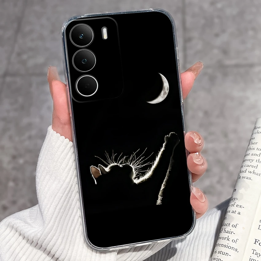 Fashion Astronaut Pattern Transparent Phone Case - Anti-Fingerprint TPU Clear Back Cover