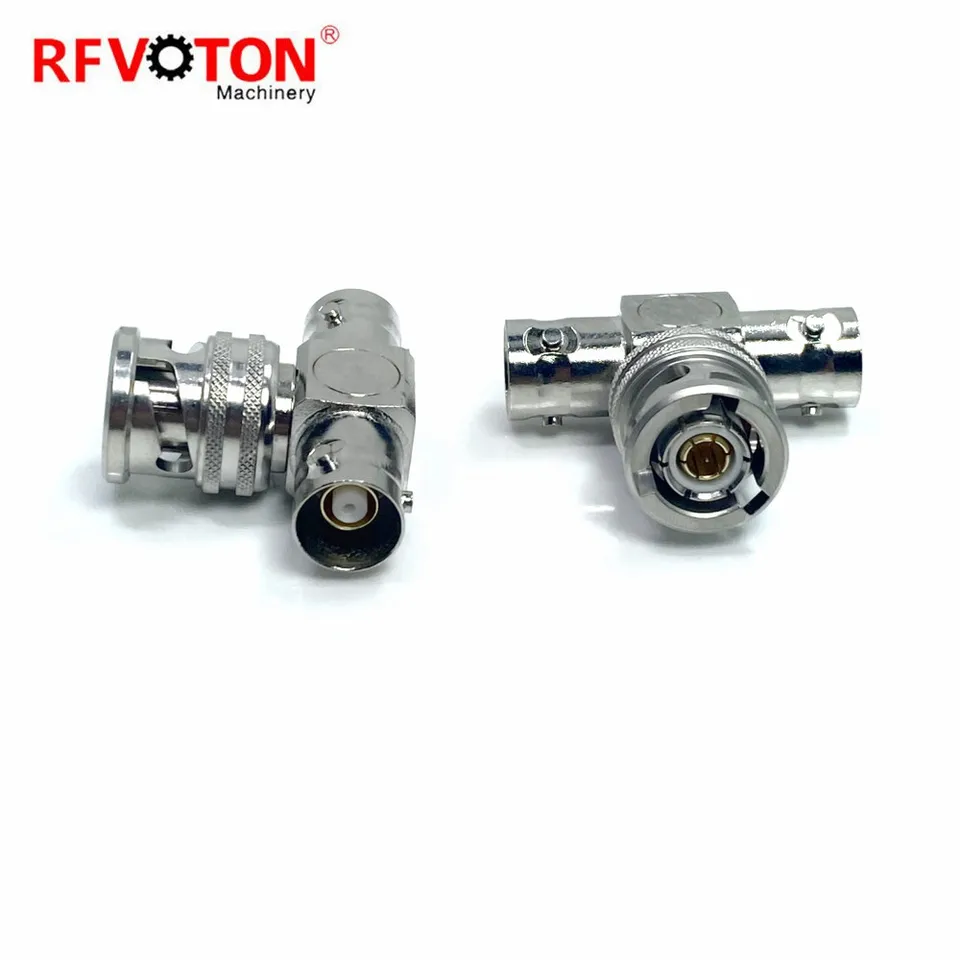 Free shipping triax bnc male to two female tee adaptor 1553B connector for  use with 7078-TRX cables 237-TRX-T - AliExpress