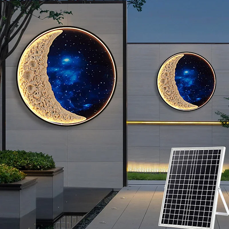 Solar Circular Wall Light
