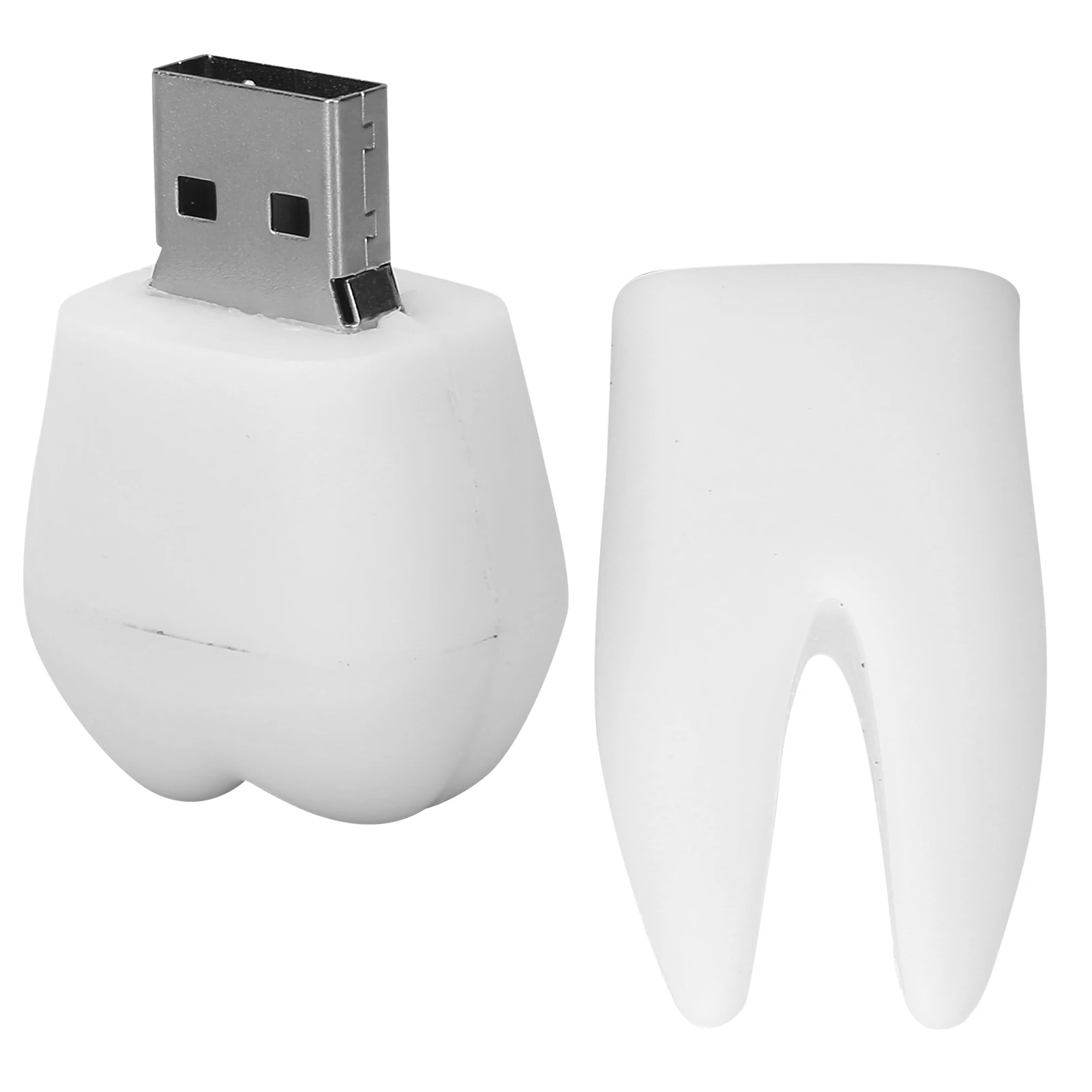 펜드라이브 U 디스크 USB 플래시 드라이브 U 디스크 USB2.0 3차원 치아 모양 실용적인 데이터 저장 장치 데스크탑, 노트북, 태블릿용 선물