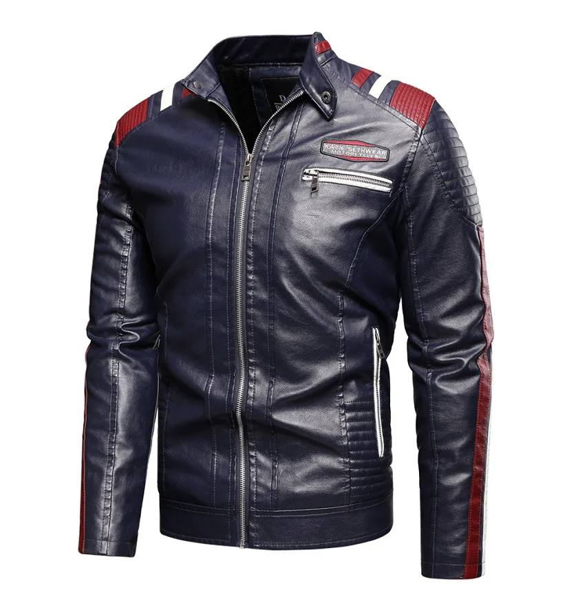Texwood men's casual and sports wear store, summer beach clothes, men's leather fashion, jewelry, sunglasses Men 2022 Autumn New Brand Casual Motor Biker Distressed Leather Jacket Coat Men Winter Outwear Vintage Faux Leather Jacket Men