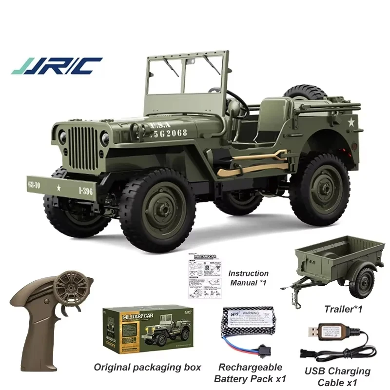JJRCウィリスC8815 合金製ミリタリーカー JJRC C8815 RTR 1/10 2.4G 4WD RC Car Willys Military Truck