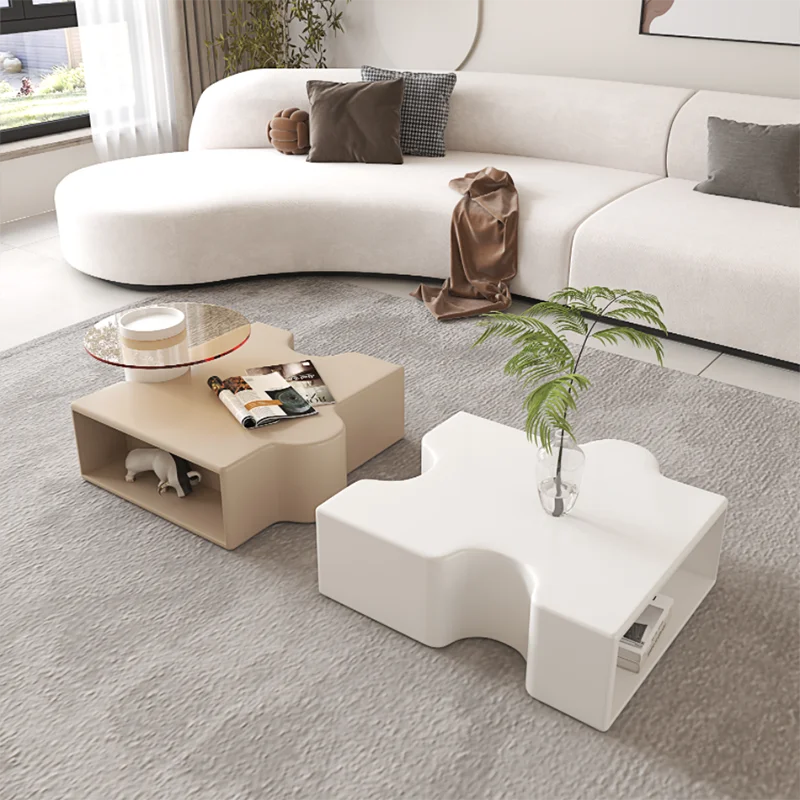 

Modern Style Wooden Simple Coffee Table Irregular Decoration Coffee Table Living Room Schminktisch Entrance Hall Furniture