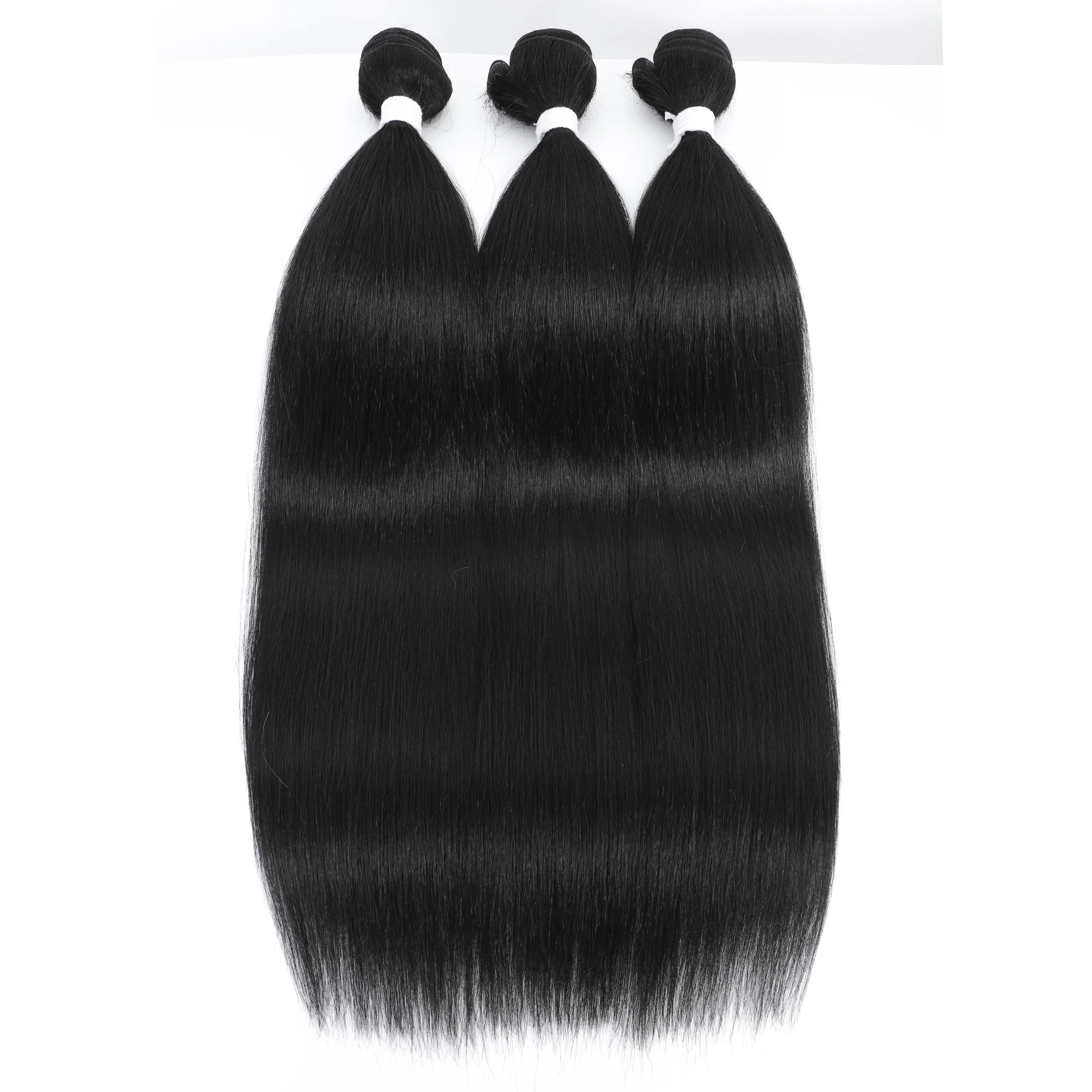 90cm Straight Hair Bundles 36 inches 200 Grams Synthetic Hair Weaving Piano Blonde #613 High Temperature Fiber Hair Extension 3