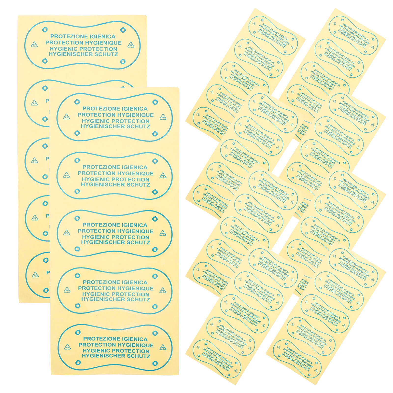 100 Pcs Women's Swimsuits Sanitary Pants Waterproof Adhesive Labels Liner Thong Liners Sticker Blue Panty
