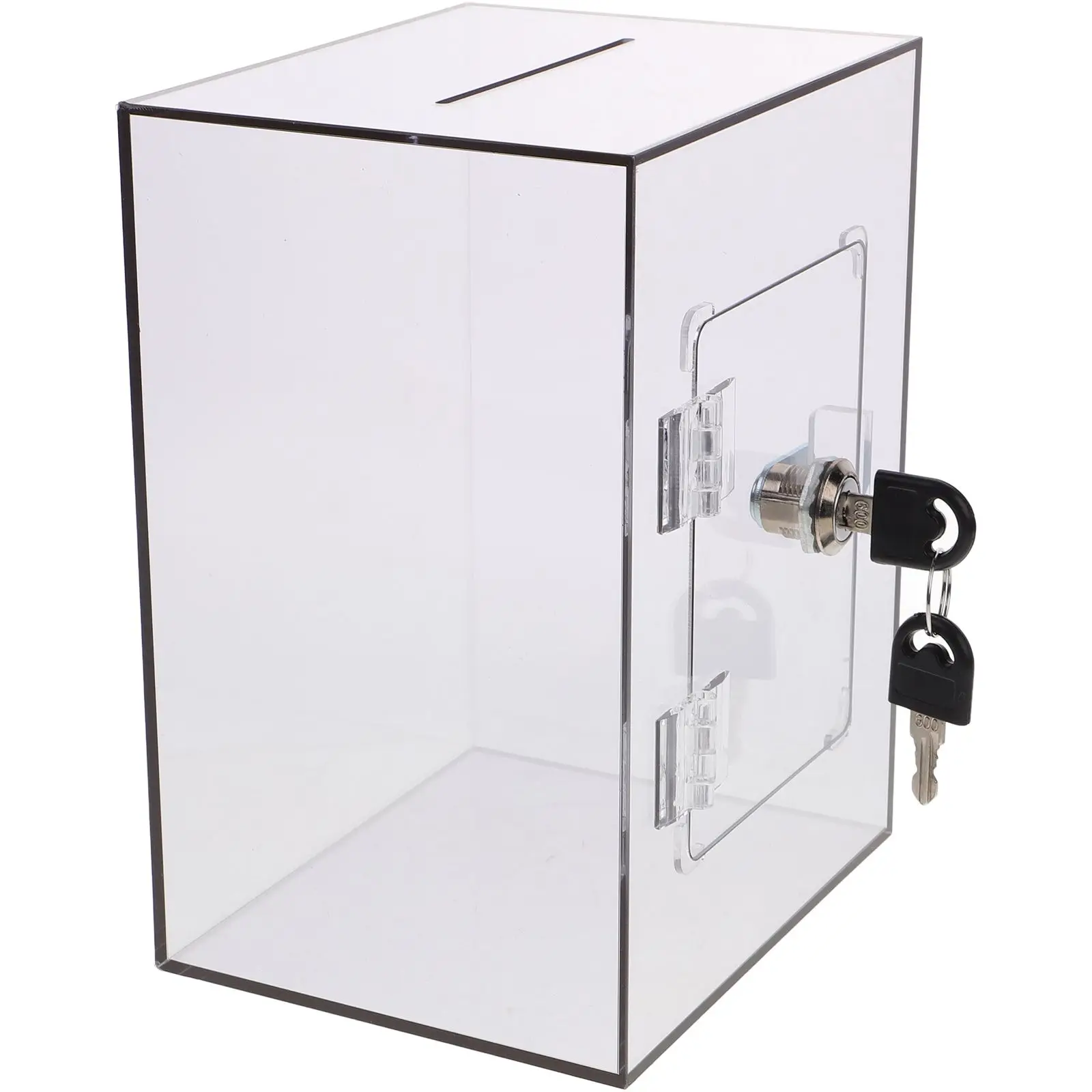 Pumping Tip Box Clear Window Mailbox Letter Post Container Boxes Donation for Fundraising Acrylic Travel 5