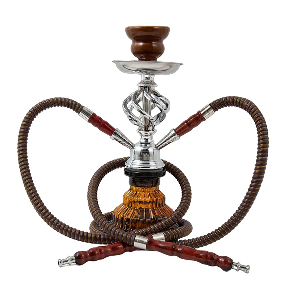 Glass Complete Shisha Hookah Set with Ceramic Bowl Tongs Hookah Hose Shisha Nargile Sheesha Narguile Chicha Water Pipe