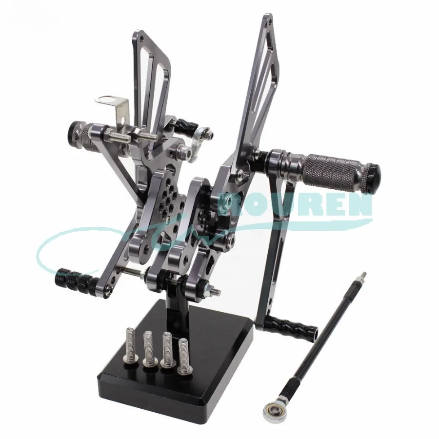 

CNC Rear Set Stand Footpeg Motorcycle Rearset Footrest Foot Pedal Peg for Suzuki GSXR1000 2000-2016 Shift Lever Bracket Modified