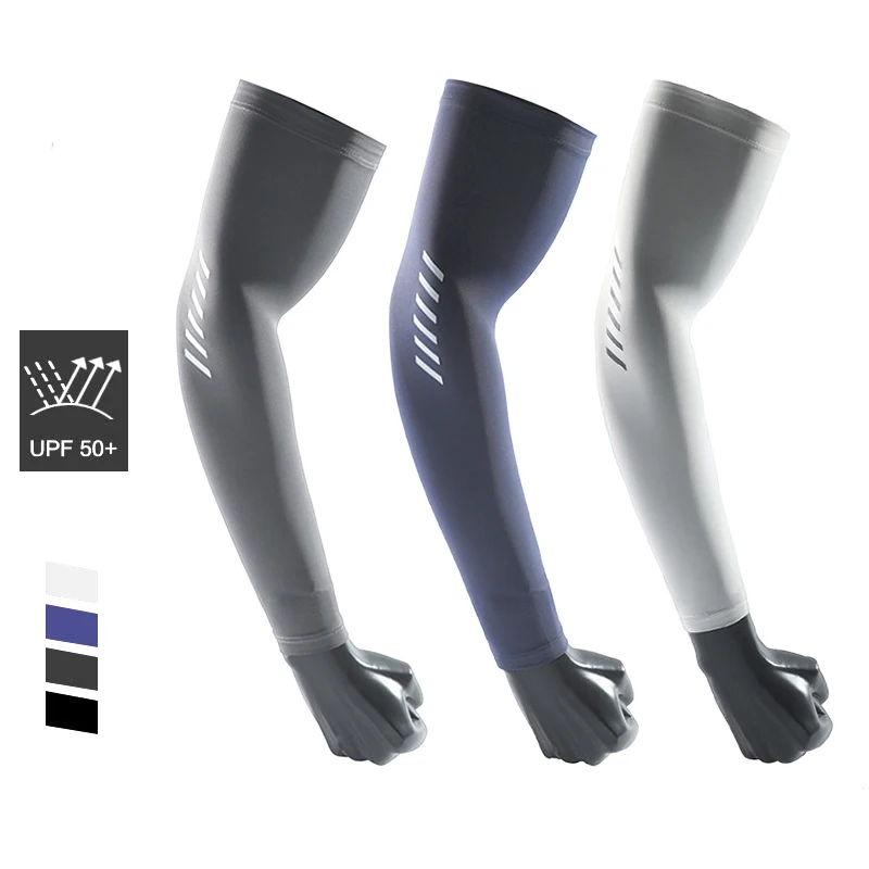 

Arm Sleeves For Men Sports Cycling Breathable Arm Elbow Cover UV Sun Protection Outdoor Sunscreen Cooling Fishing Sleeves