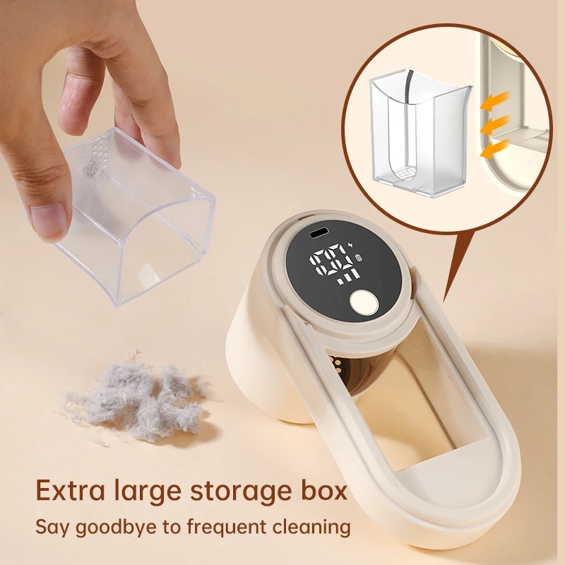 ONEKA Rechargeable Fabric Shaver Lint Remover Sweater Defuzzer Lints Fuzzs Pills Pilling Trimmer for Clothes Furniture - Image 3