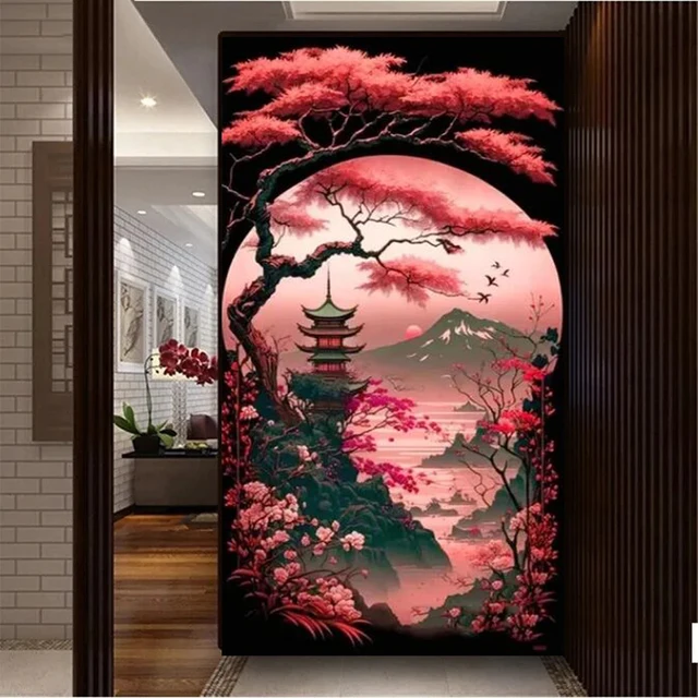 Yggdrasil 벚꽃 나무 다이아몬드 페인팅으로 만드는 안식의 오아시스 Yggdrasil 벚꽃 나무 다이아몬드 페인팅으로 만드는 안식의 오아시스