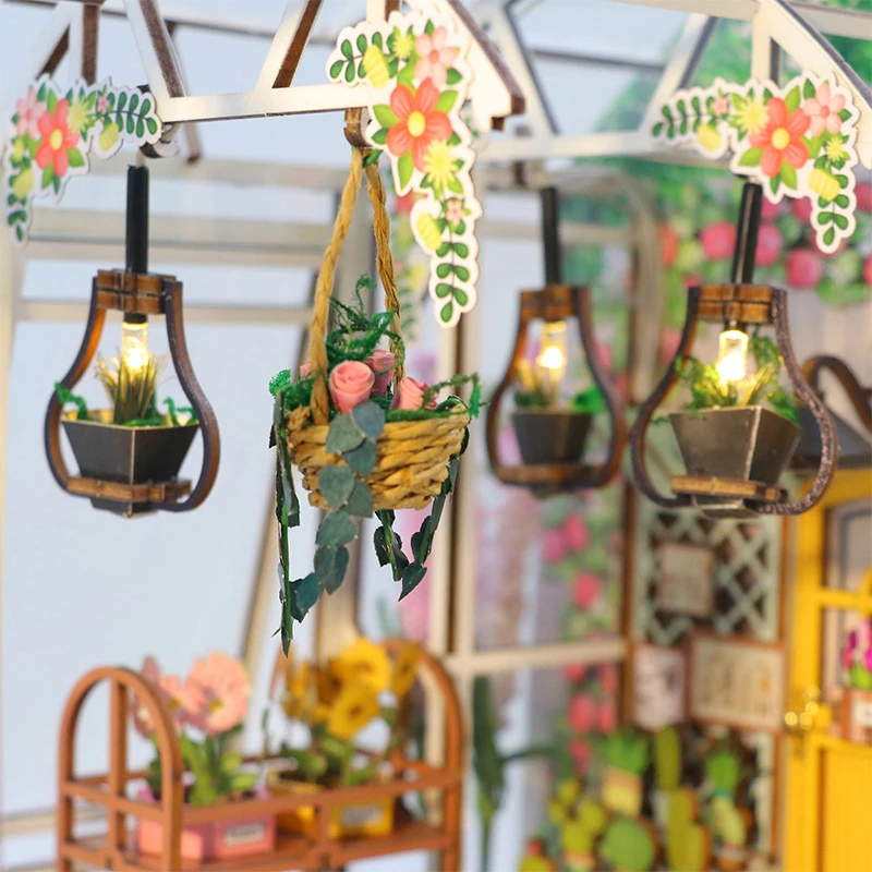 รูปสินค้า DIY บ้านสวนหนังสือ 3D พร้อมไฟ LED