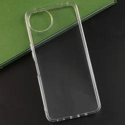 Transparent Frosted Black Soft TPU Phone Case - Protective Shell for Sharp Aquos wish 5 (Clear)
