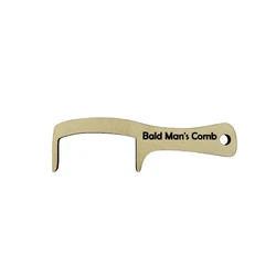 Bald Man's Unique Wooden Comb: Funny Hairless Head Polisher & Shiner - Novelty Gift (SZ196)