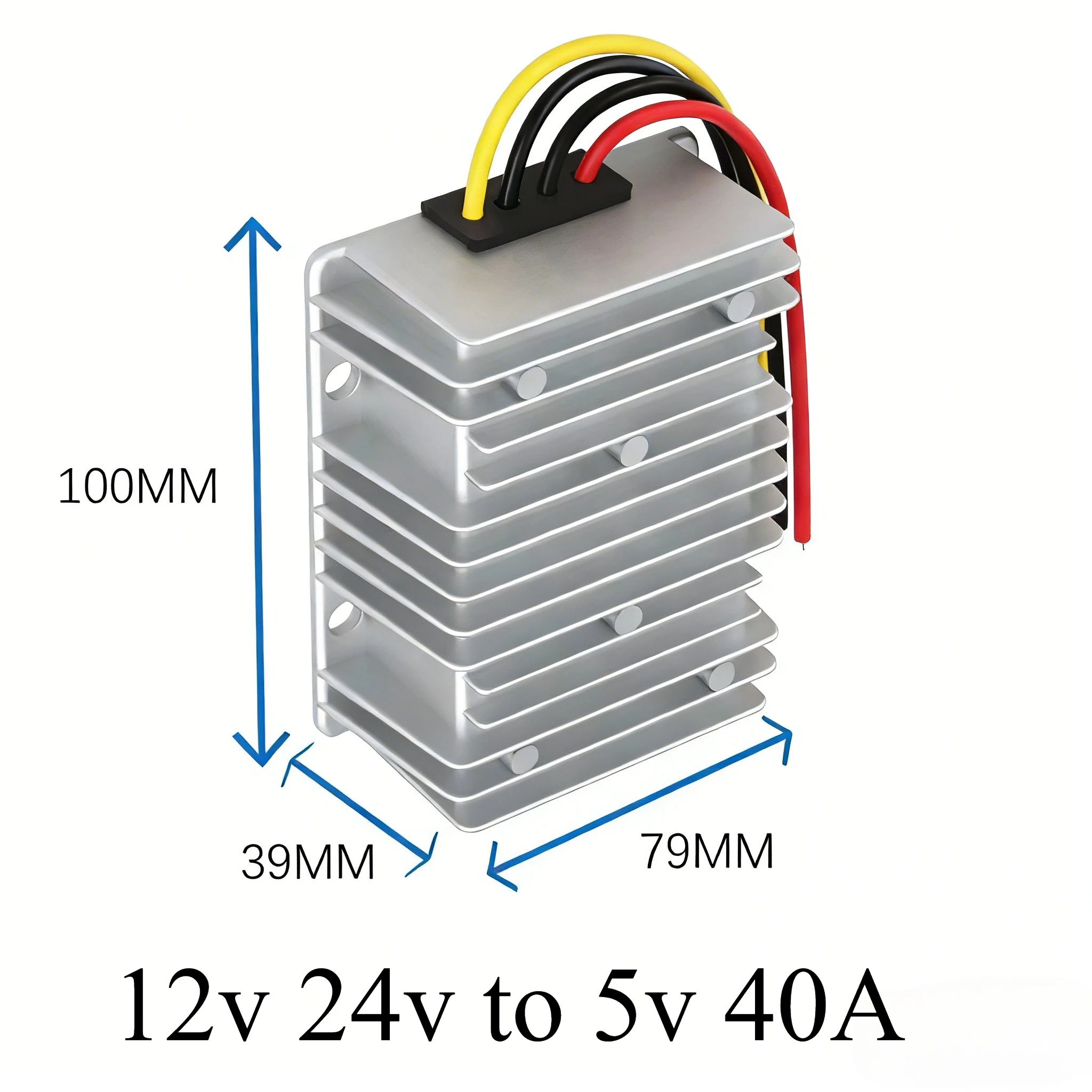 High-Performance Step-Down Voltage Converter — 12V/24V to 5V, 50A-1A Adjustable Buck Power Supply Regulator
