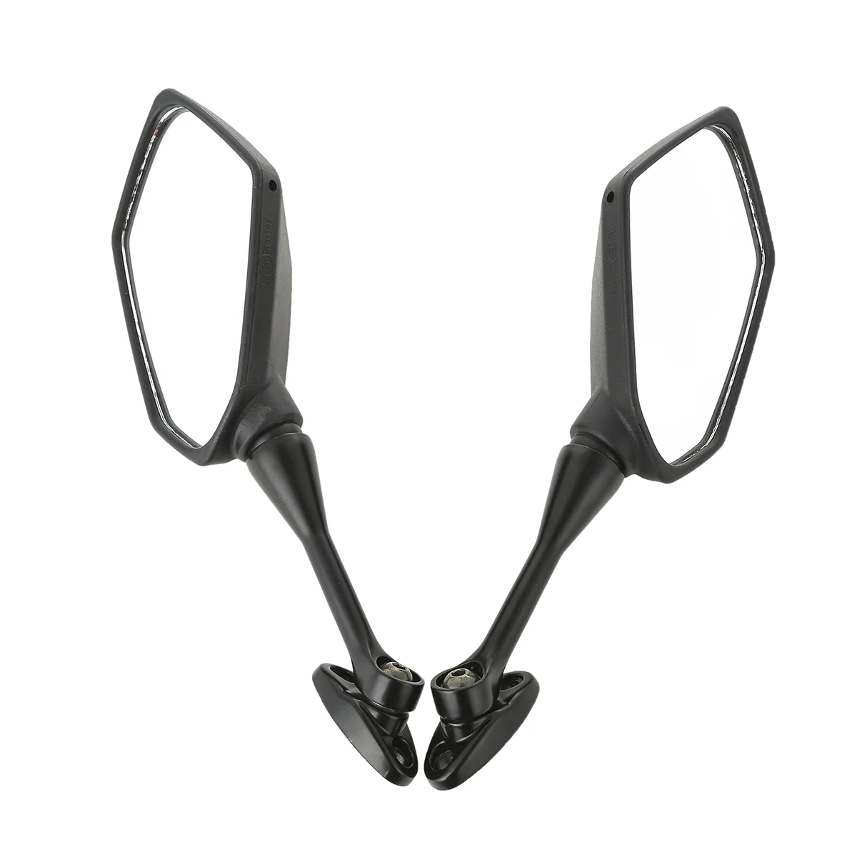 Motorrad Rückspiegel Sockel Für Kawasaki ZX6R & ZX10R - Aluminium Basis Schwarz